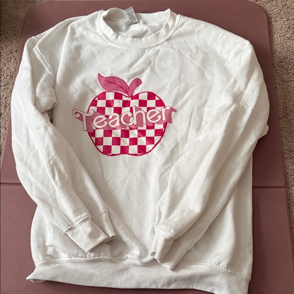 Tops - White and Pink Kids Sweatshirt